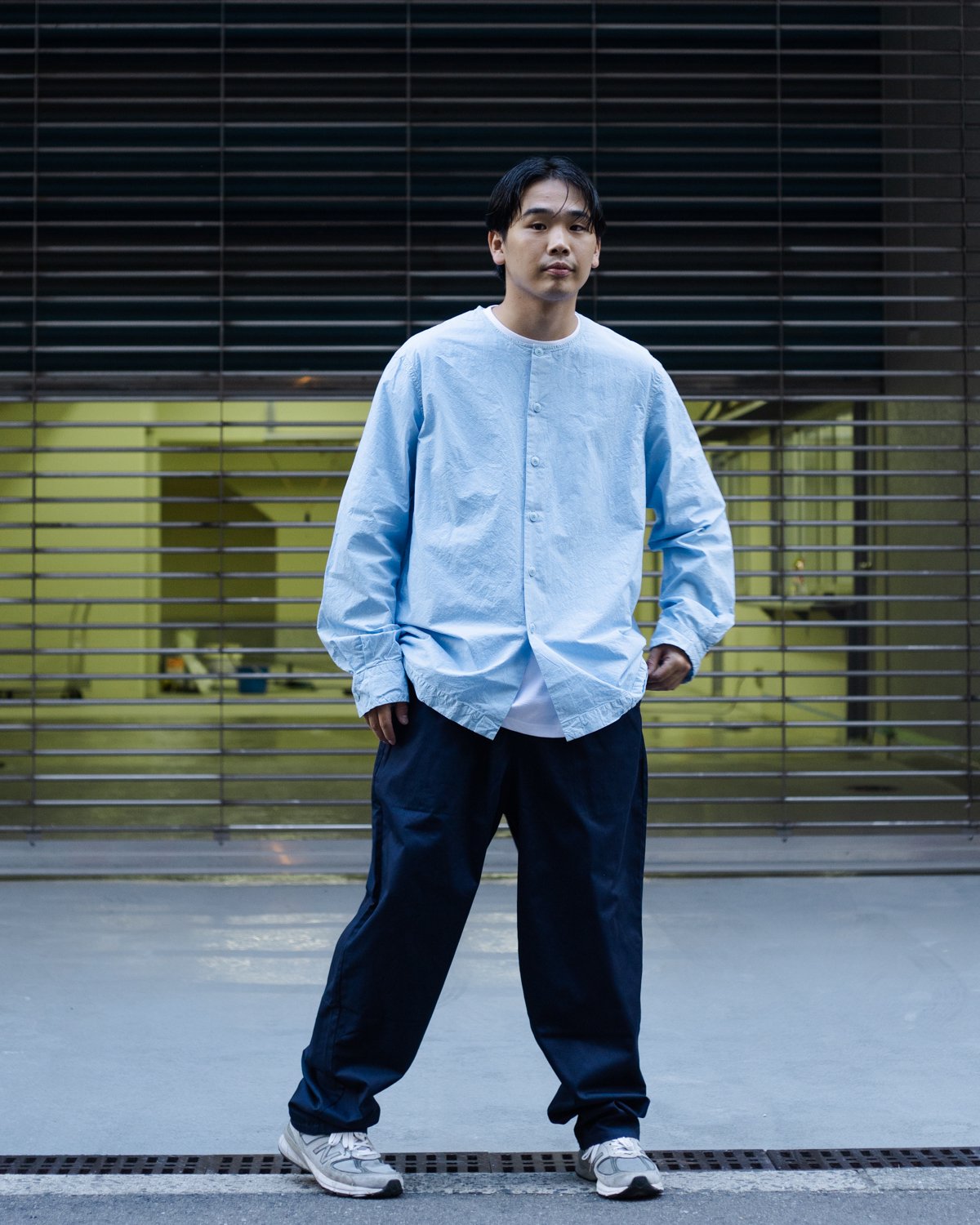 CASEY CASEY * STAPLES COLLECTION STH0003 DOUBLE DYED VERGER SHIRT LCOT(5色展開)