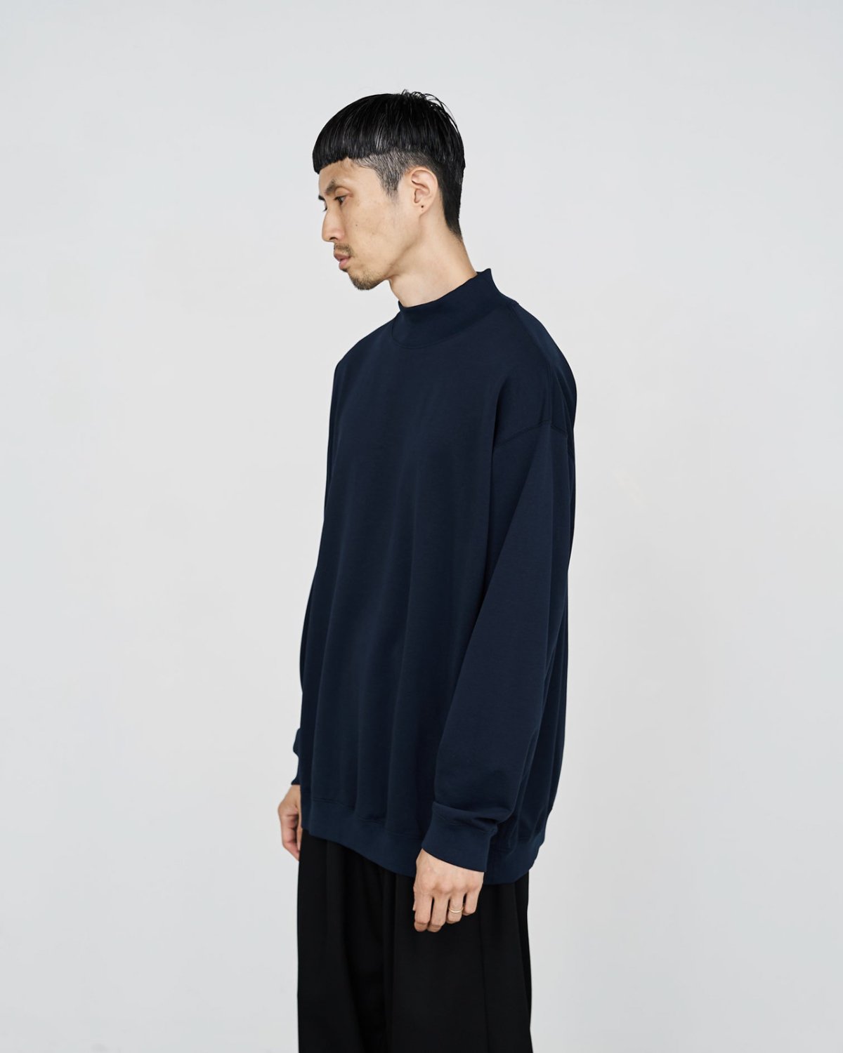 Graphpaper * Cotton Light Terry Mock Neck(3色展開)