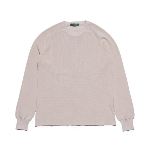 CASEY CASEY * 23AW DROP1 21HK001 RIB STITCH SWEATER CREPE SUDAN * Concrete 