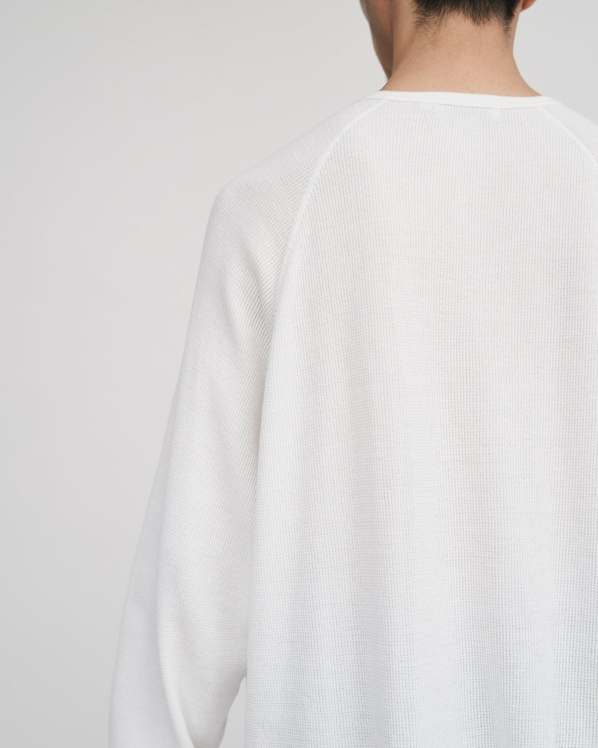 Graphpaper * Waffle L/S Henley Neck Tee(4色展開)