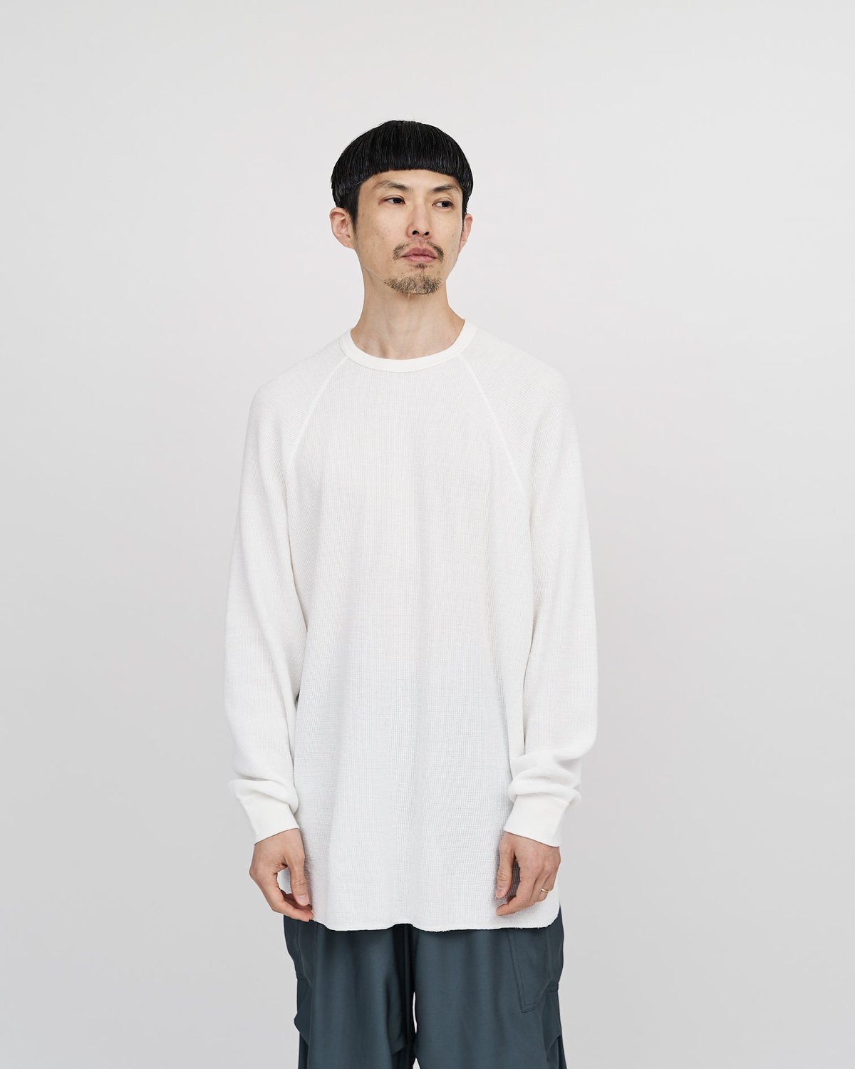 Graphpaper * Waffle L/S Crew Neck Tee(4色展開)