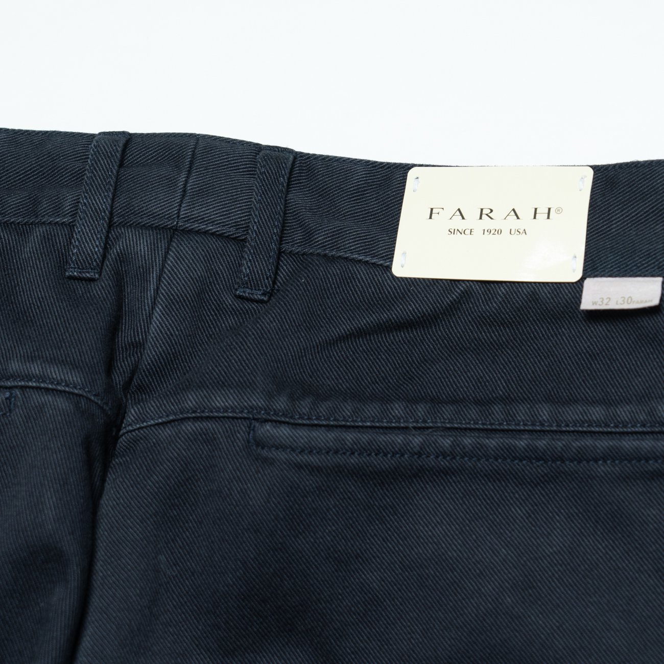 FARAH * FR0302-M4003 Two Tuck Wide Tapered Pants * Navy