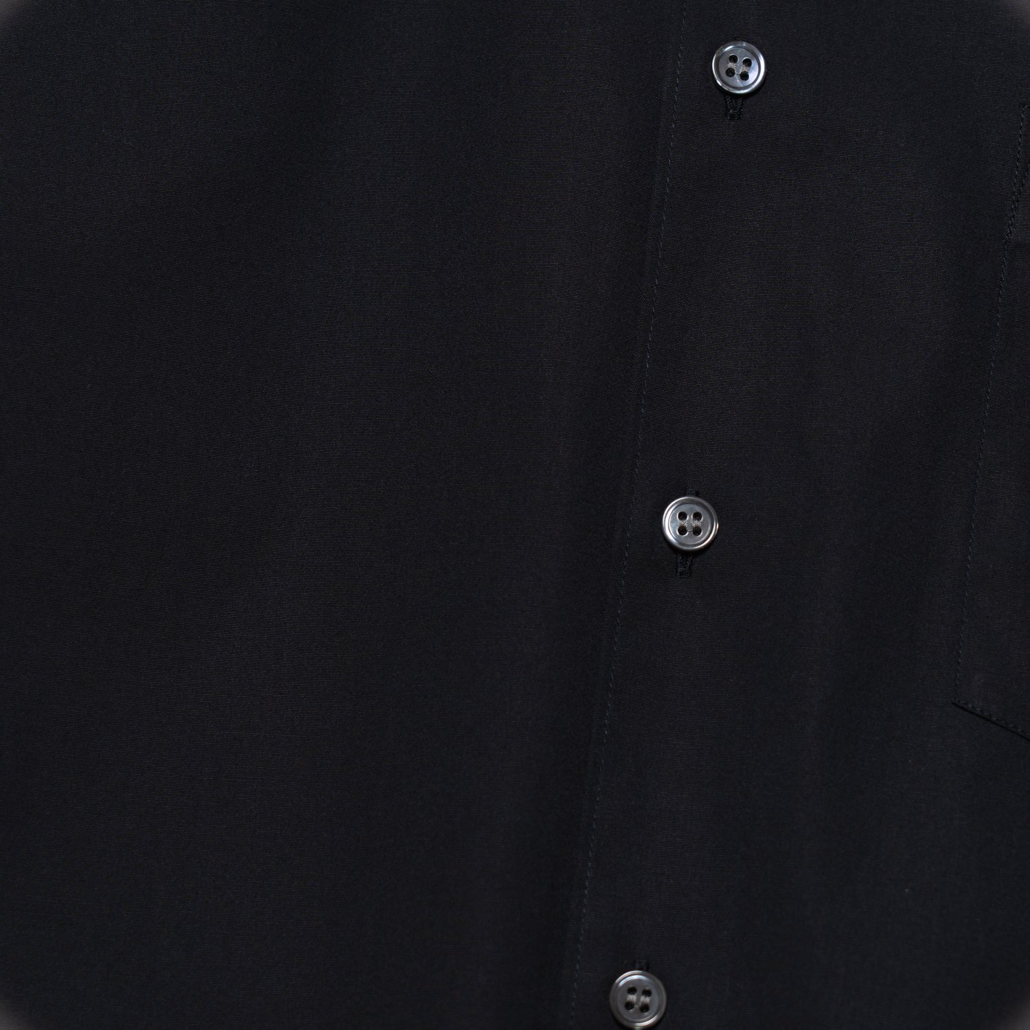 COMME des GARCONS SHIRT * Forever Wide Classic Plain Cotton Long Sleeve Shirt * Black