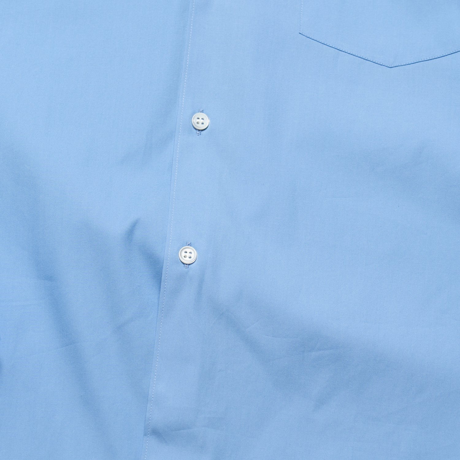 COMME des GARCONS SHIRT * Forever Wide Classic Plain Cotton Long Sleeve Shirt * Sky