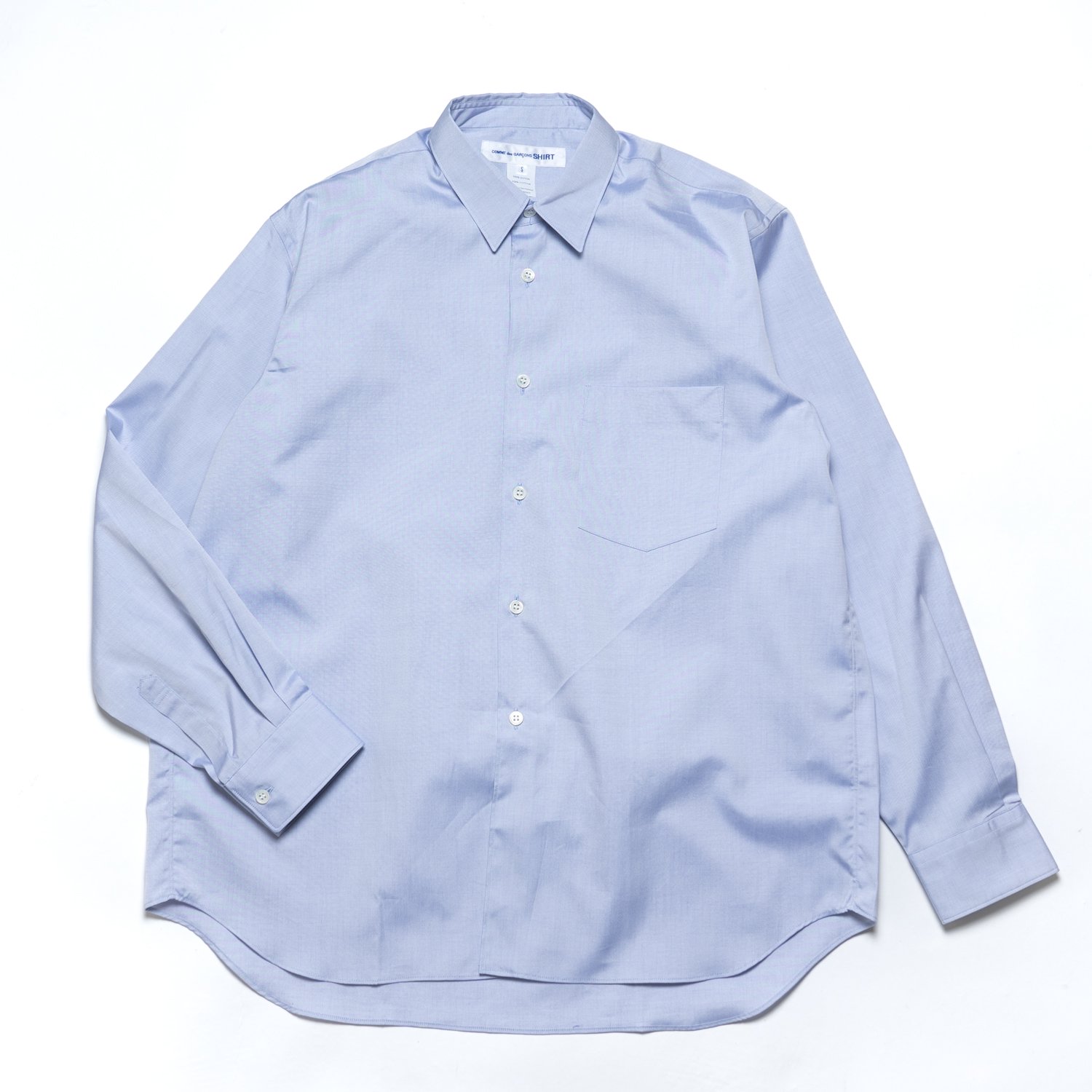 COMME des GARCONS SHIRT * Forever Wide Classic Oxford Long Sleeve Shirt * Blue