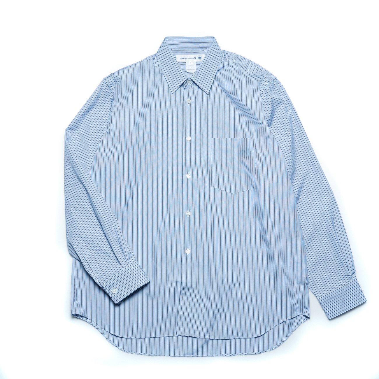 COMME des GARCONS SHIRT * Forever Wide Classic Poplin Stripe Long 