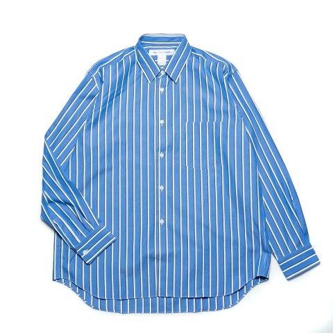 COMME des GARCONS SHIRT * Forever Wide Classic Poplin Stripe Long Sleeve Shirt * Stripe116