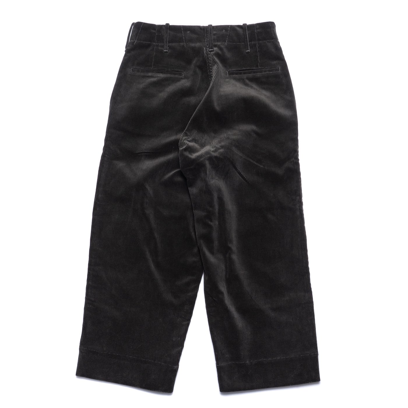 TUKI * 0168 Short Short Wide Trousers 8 Wale Corduroy * O.D