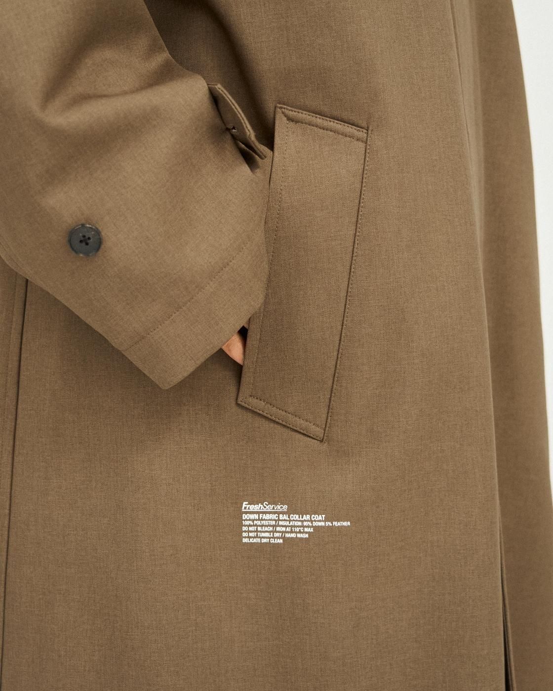 FreshService * FSW-23-CT_257 DOWN FABRIC BAL COLLAR COAT(3色 FreshService * FSW-23-CT_257 DOWN FABRIC BAL COLLAR COAT(3色