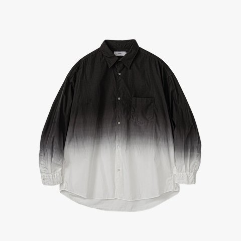Graphpaper * Broad L/S Oversized Regular Collar Shirt * Black Shade