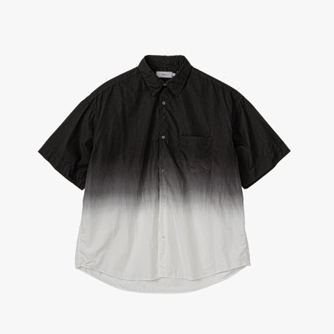Graphpaper * Broad S/S Oversized Regular Collar Shirt * Black Shade