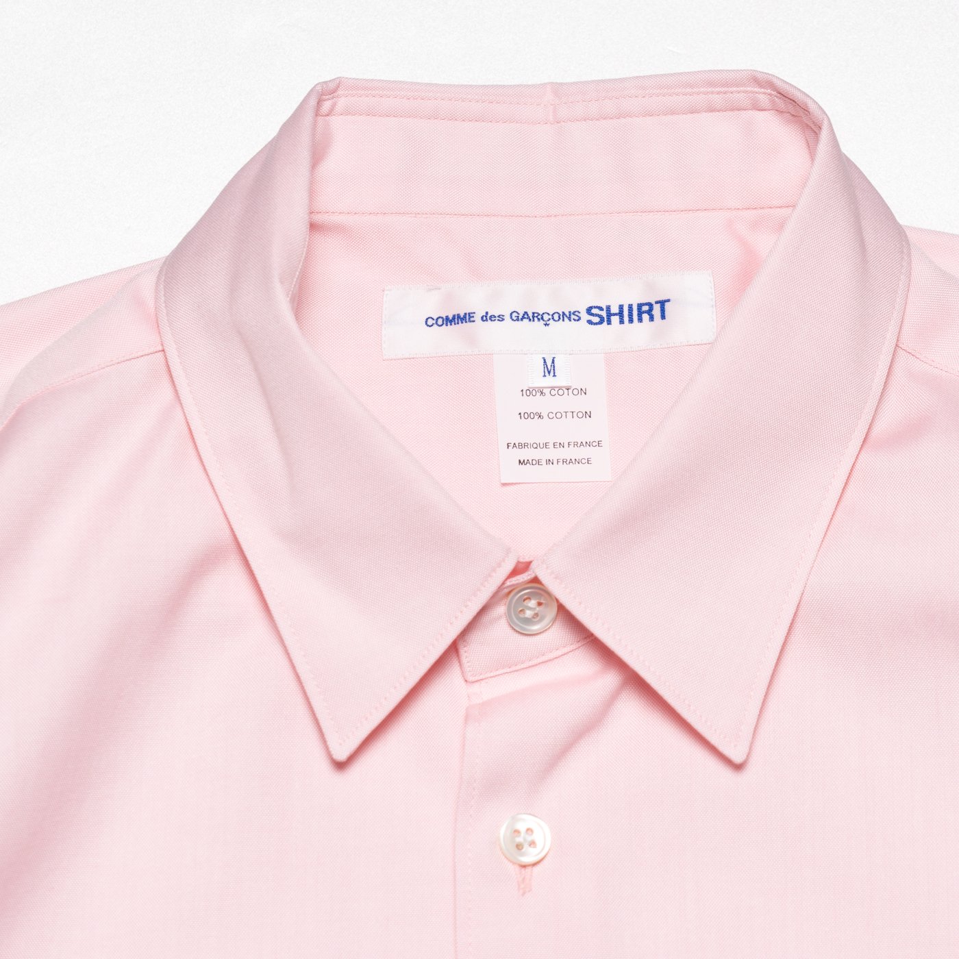 COMME des GARCONS SHIRT * Forever Wide Classic Oxford Long Sleeve Shirt * Pink