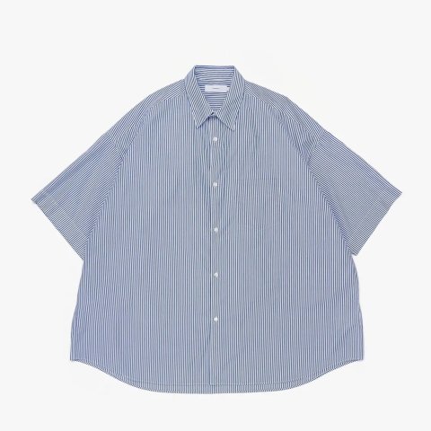 Graphpaper * Broad S/S Oversized Regular Collar Shirt Stripe(2色展開)
