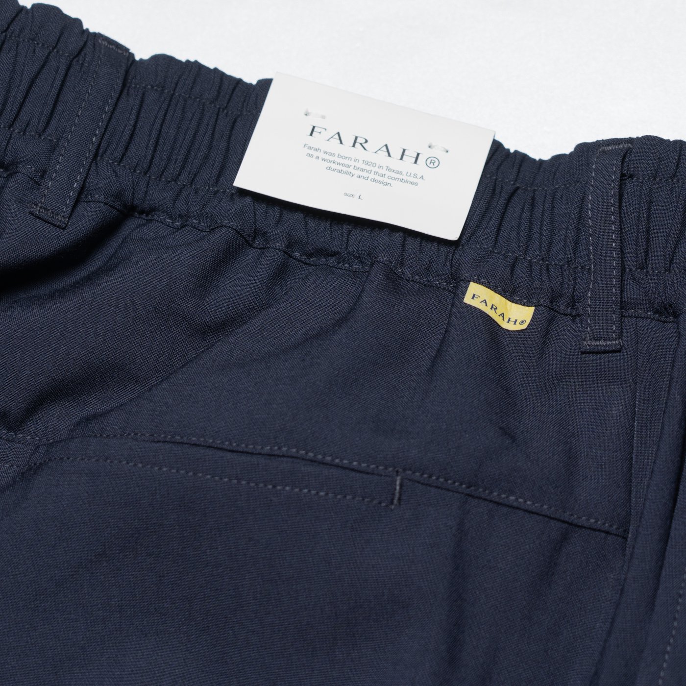 FARAH * Easy Wide Tapered Pants * Navy