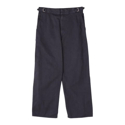 Y * ORGANIC COTTON CHINO ADJUSTER TROUSER * Navy