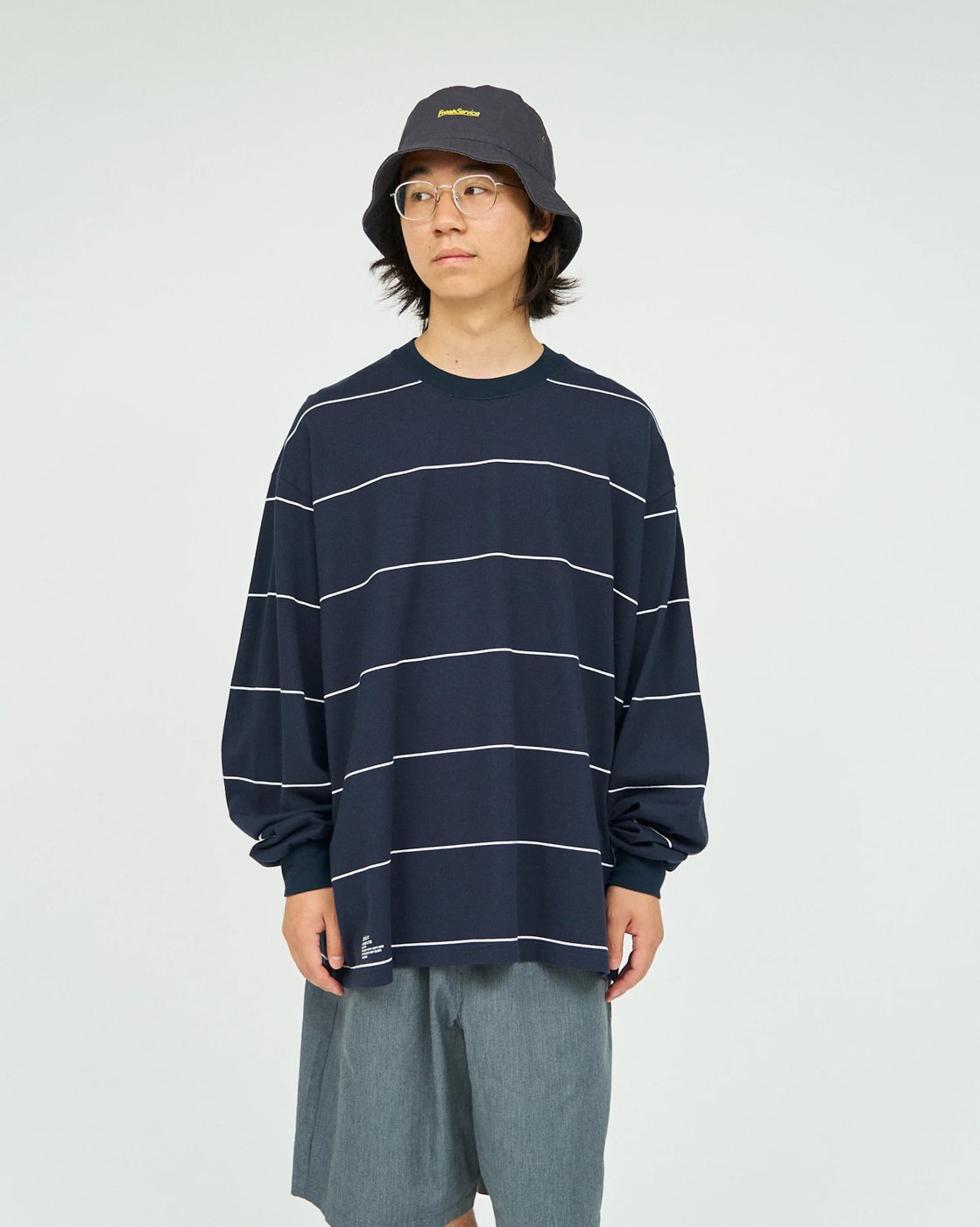 FreshService * PIN BORDER L/S TEE(2Ÿ)