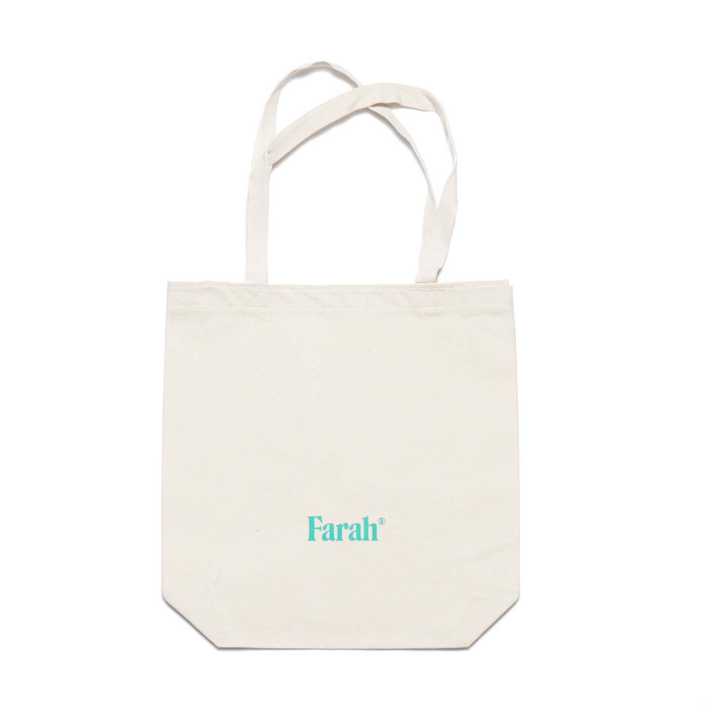 FARAH * Printed Graphic Tote M Born in 1920 * Natural