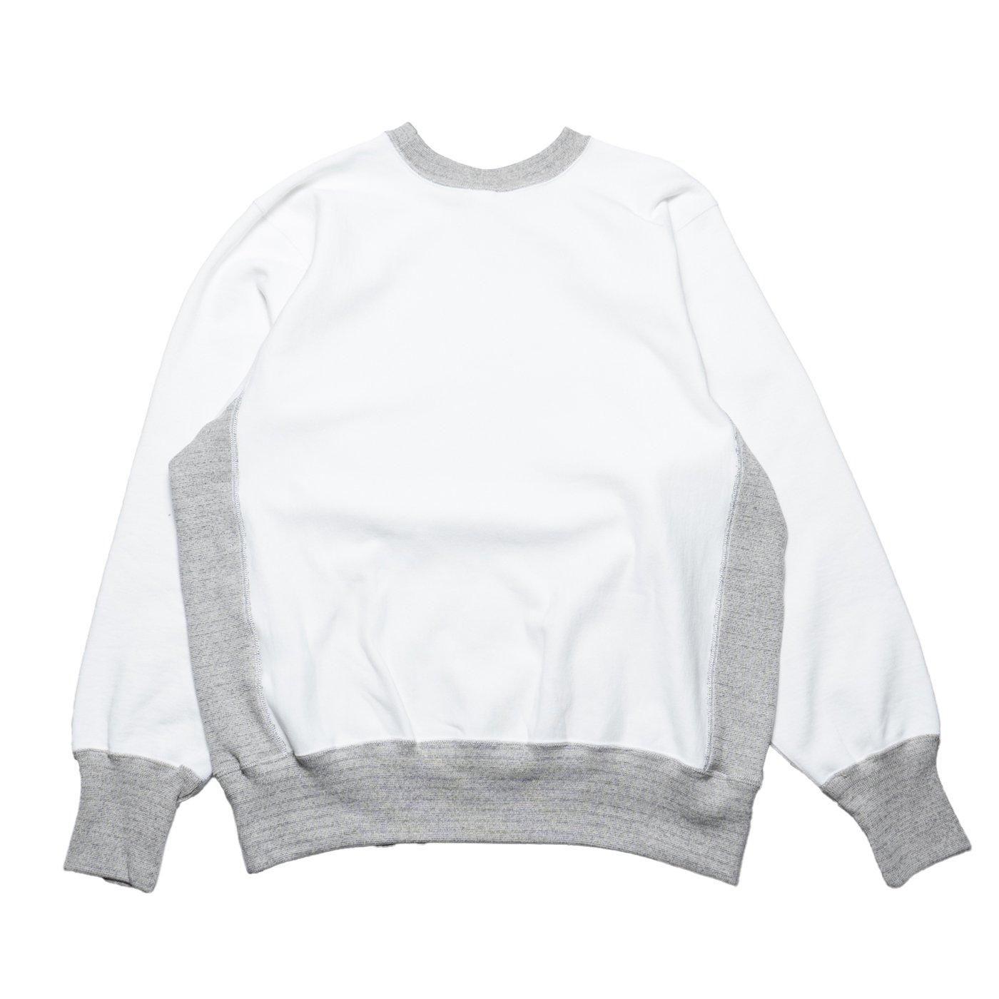 TUKI * 0172M Cotton Jumper (Mix Gray Rib) * White