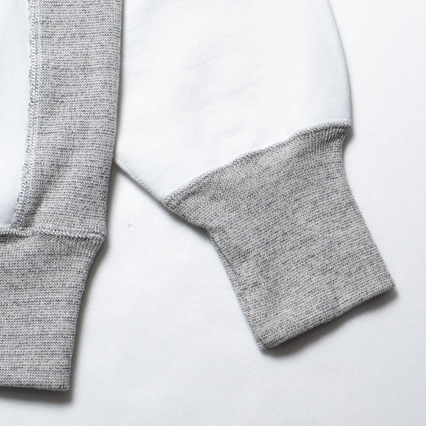 TUKI * 0172M Cotton Jumper (Mix Gray Rib) * White