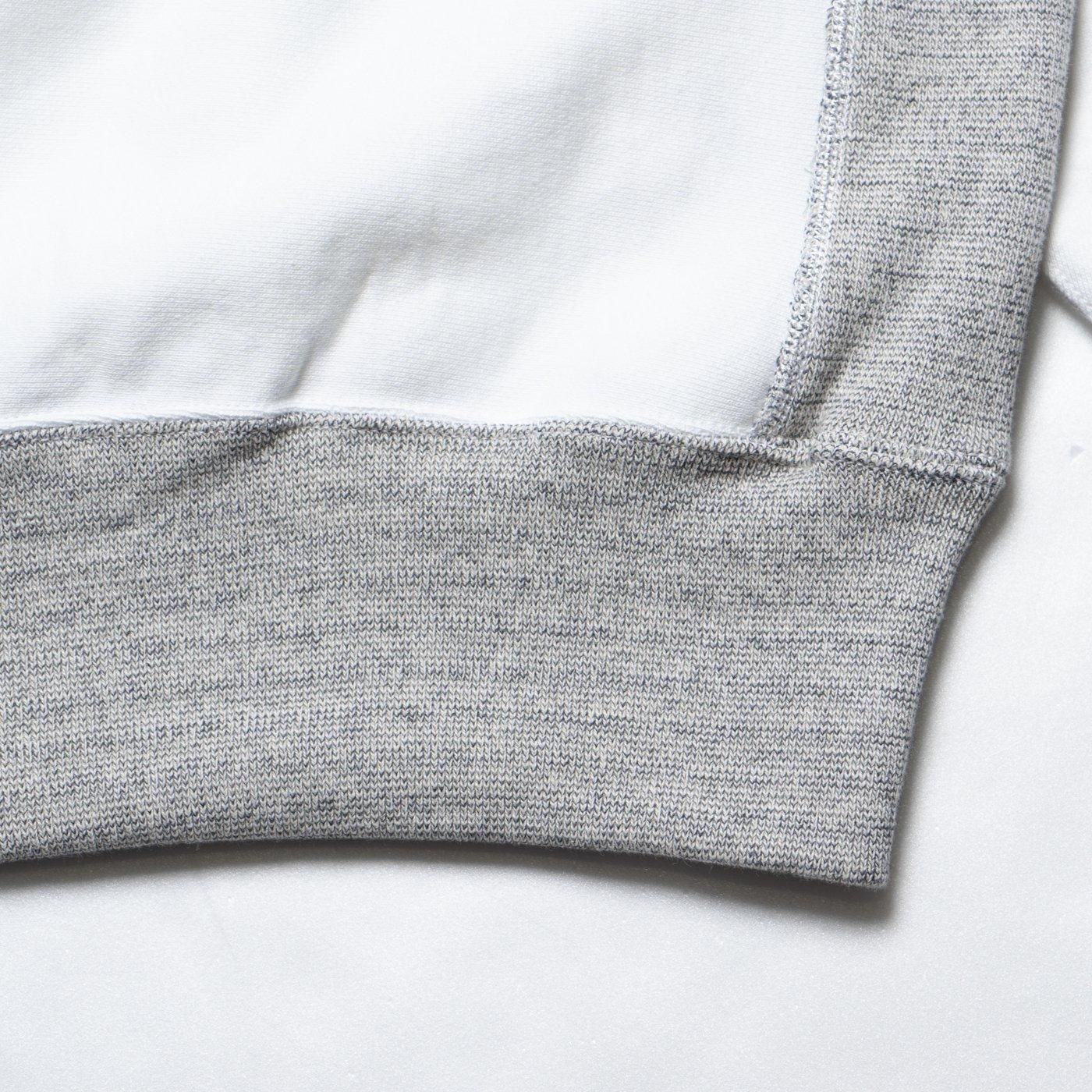 TUKI * 0172M Cotton Jumper (Mix Gray Rib) * White