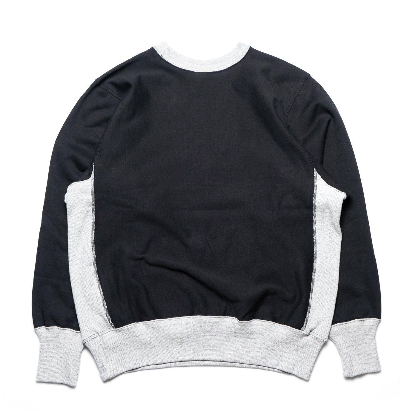TUKI * 0172M Cotton Jumper (Mix Gray Rib) * Black