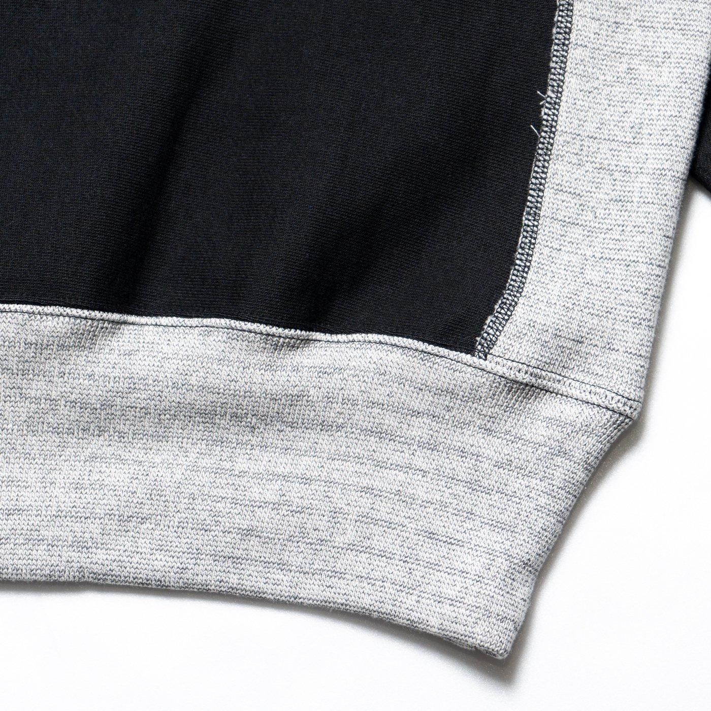 TUKI * 0172M Cotton Jumper (Mix Gray Rib) * Black