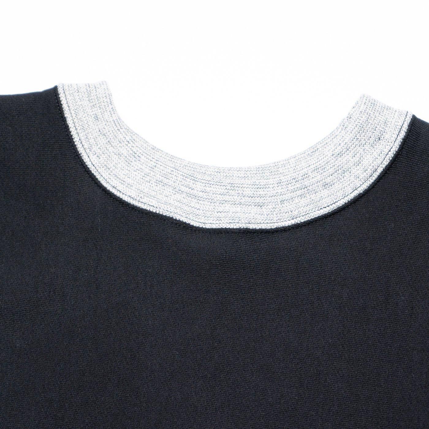 TUKI * 0172M Cotton Jumper (Mix Gray Rib) * Black