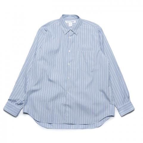 COMME des GARCONS SHIRT * Forever Wide Classic Poplin Stripe Long Sleeve Shirt * Stripe123