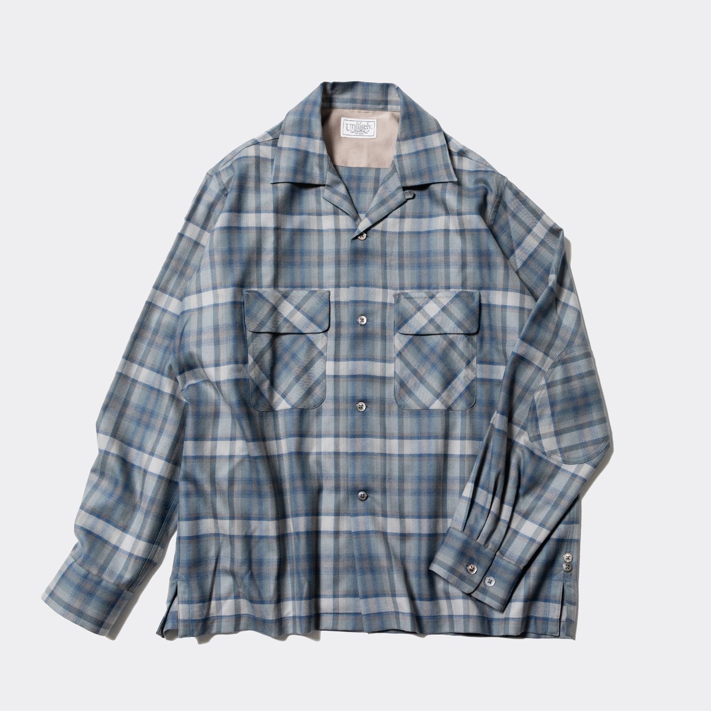 Unlikely * US24F-11-0005 2P Sports Open L/S Shirts Wool Plaids(2Ÿ)