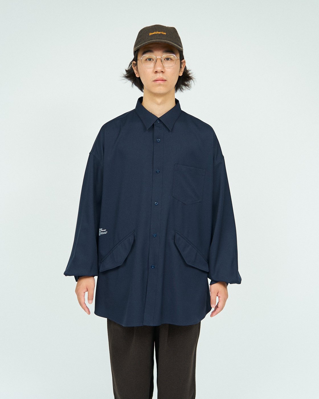 FreshService * FSC243-50179 WOOLY TWILL TECH SHIRT(3Ÿ)