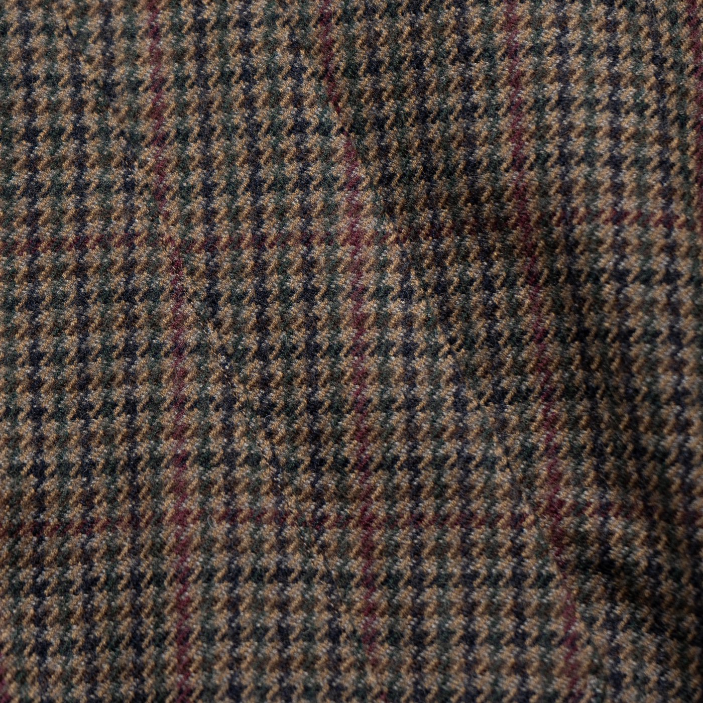 blurhms * Classic Houndstooth Harrington Jacket * Brown