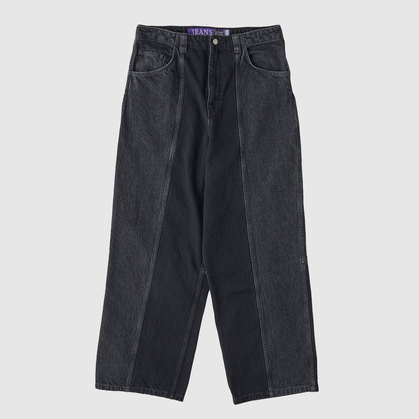 SEDAN ALL-PURPOSE * TWO-TONE WIDE JEANS * Black | public