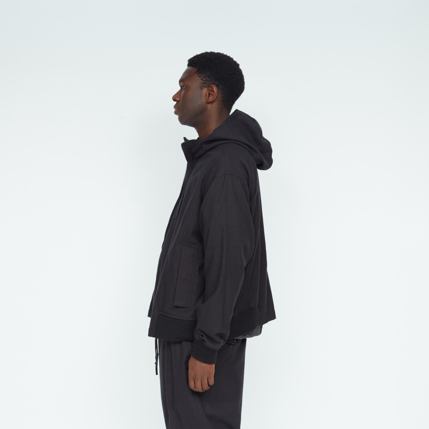 UNTRACE * _127 VIYELLA FULL ZIP PARKA * Black