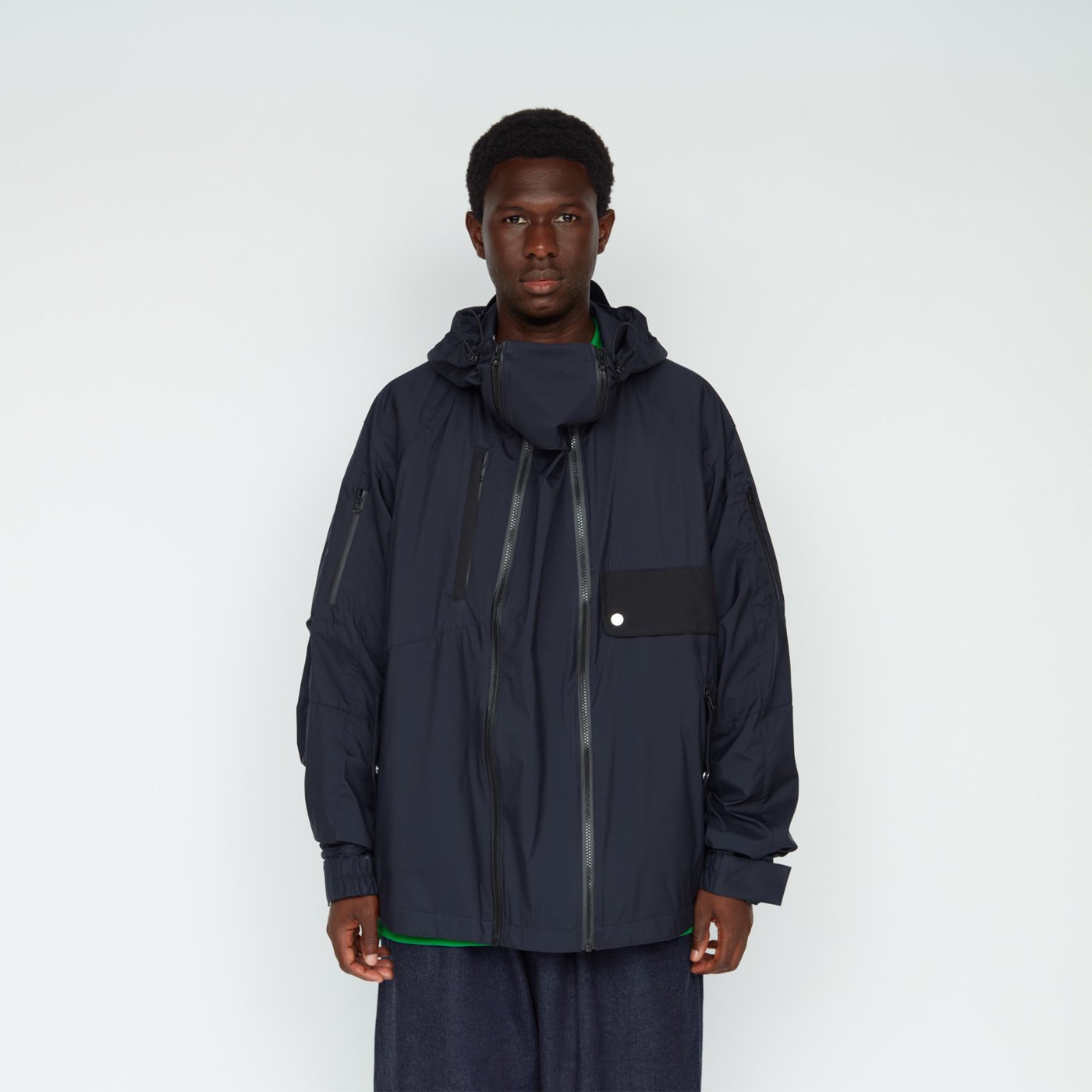 UNTRACE * _108 3 LAYER EXPENDER BLOUSON * D.Navy/Black