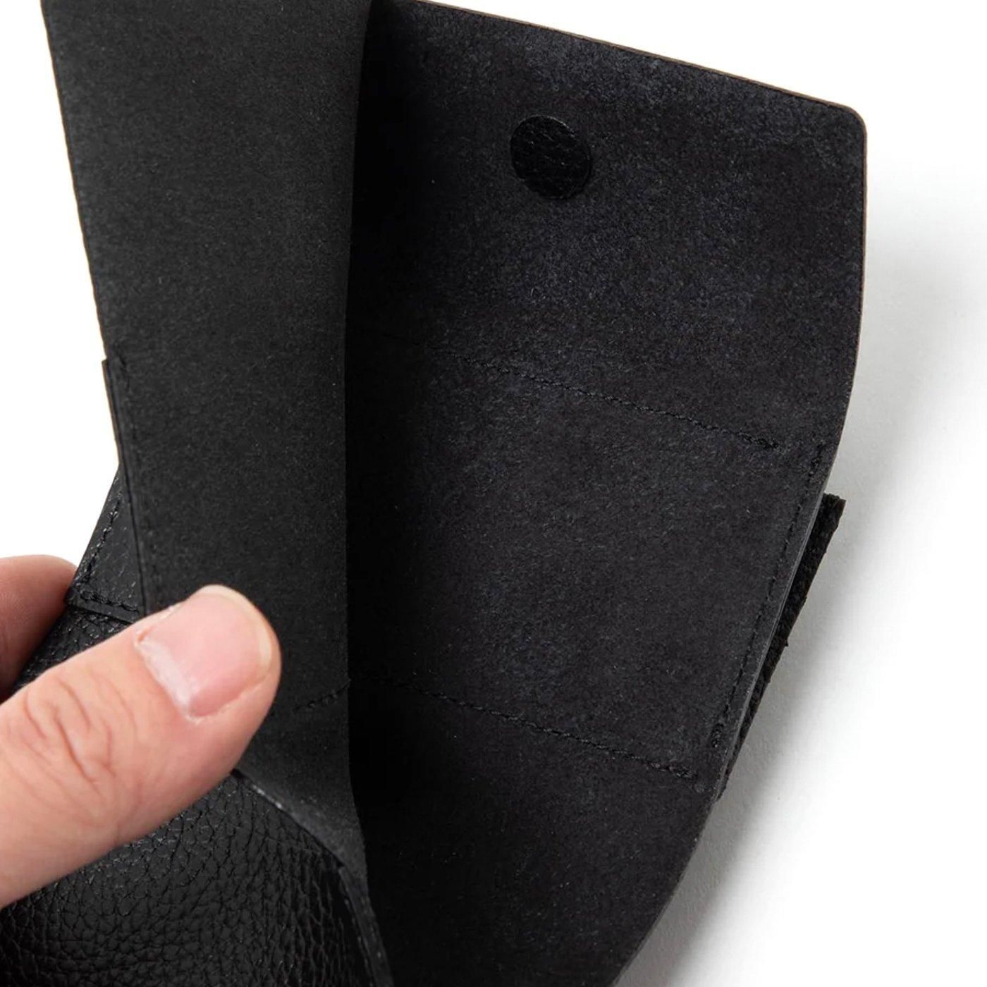hobo * HB-W4503 COMPACT WALLET SHRINK COW LEATHER * Black