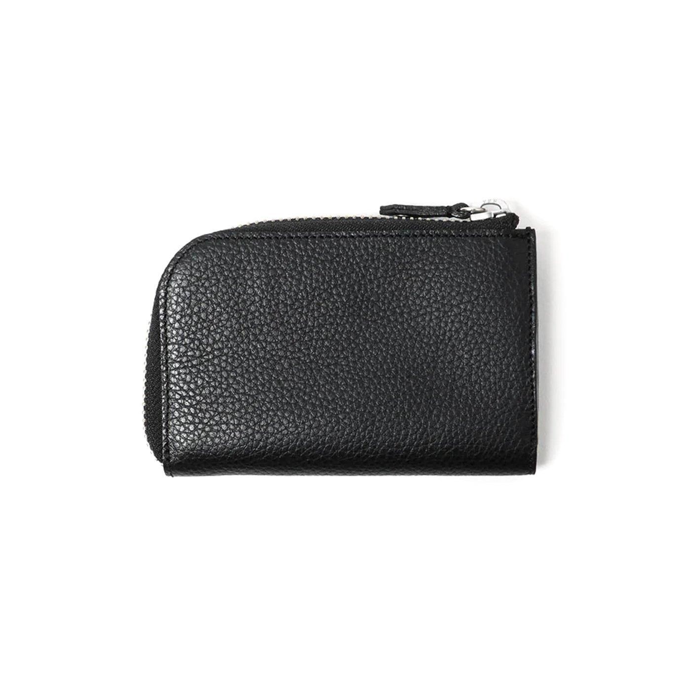 hobo * HB-W4504 ZIP WALLET SHRINK COW LEATHER * Black
