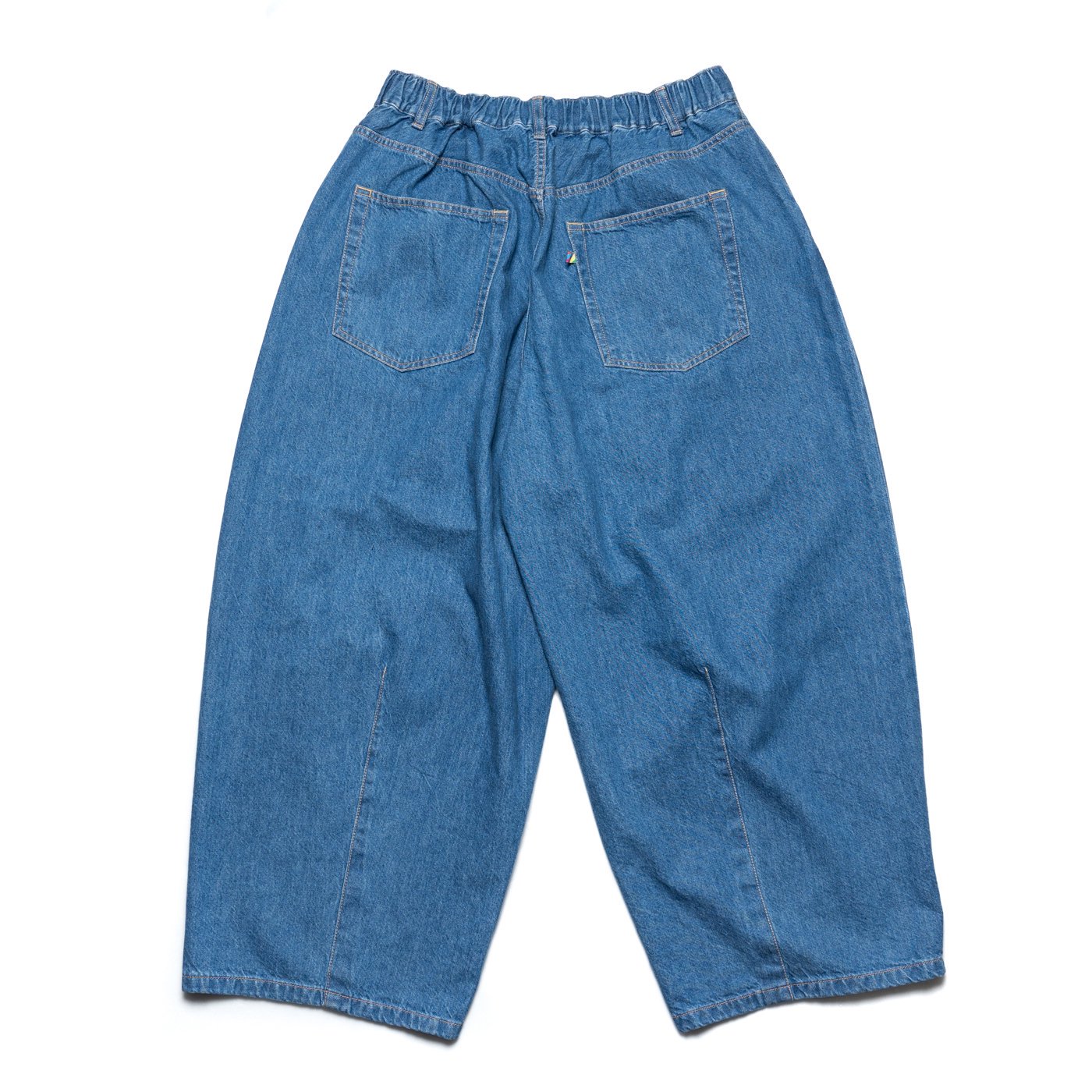 is-ness * DENIM 5PK BALLOON PANTS02 * Indigo Enzyme Wash