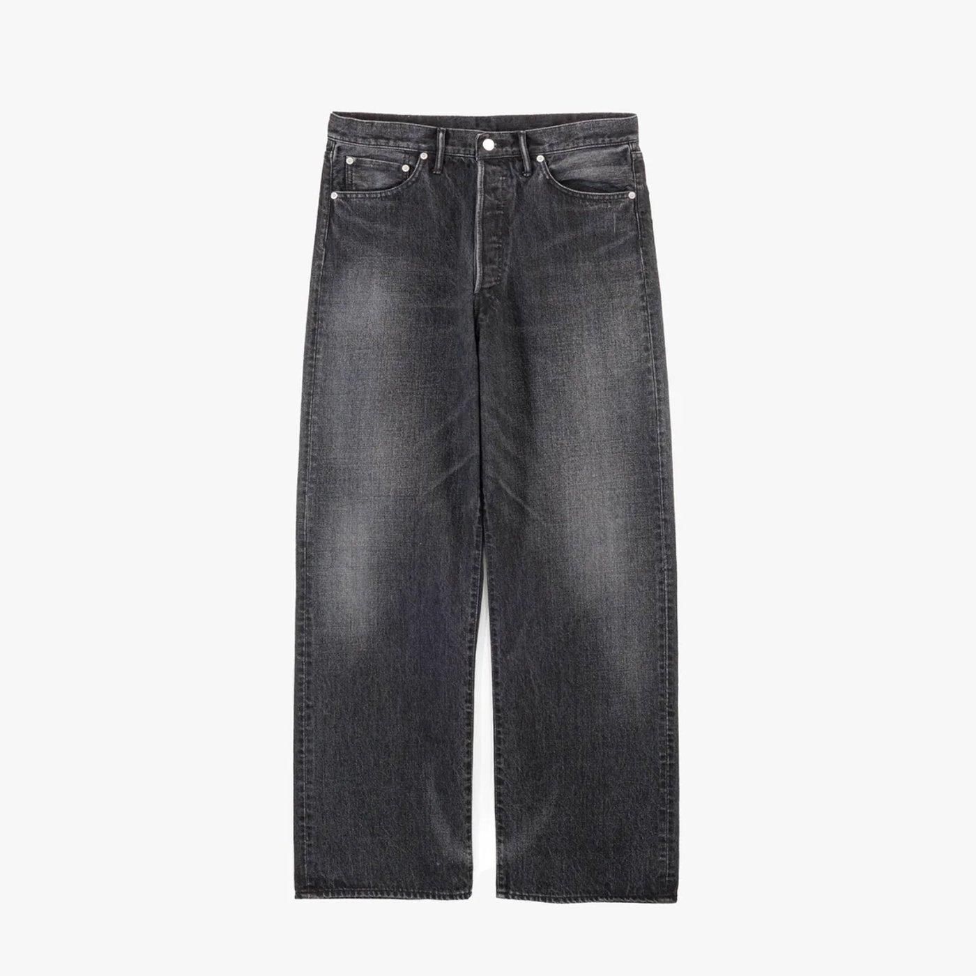 Graphpaper * Selvage Denim Five Pocket Wide Straight Pants DARK FADE(2Ÿ)