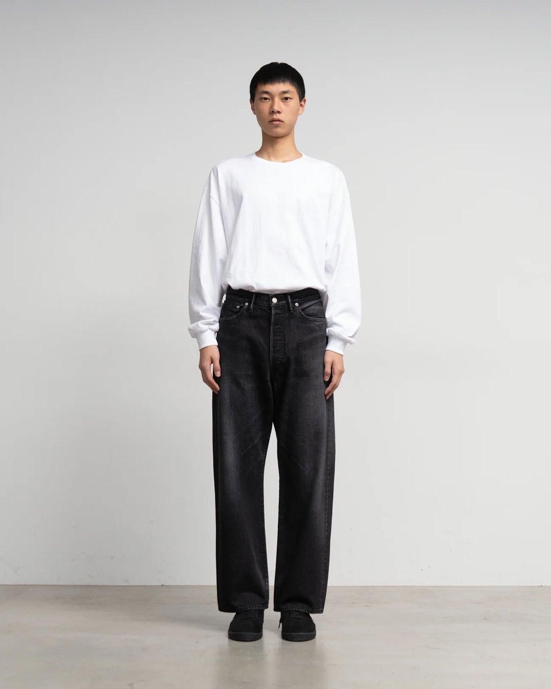 Graphpaper * Selvage Denim Five Pocket Wide Straight Pants DARK FADE(2Ÿ)