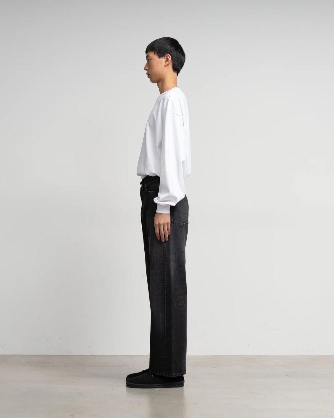 Graphpaper * Selvage Denim Five Pocket Wide Straight Pants DARK FADE(2Ÿ)