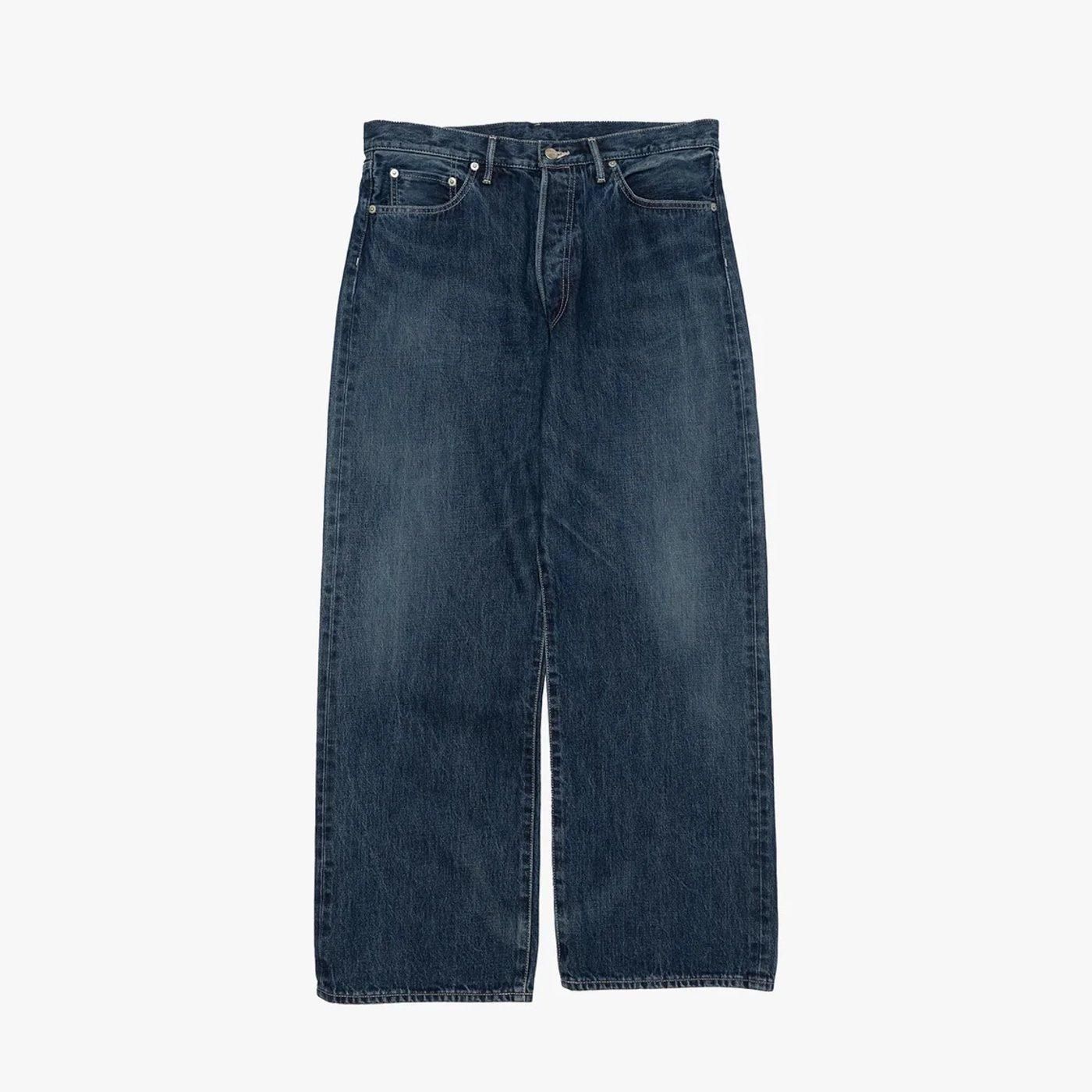 Graphpaper * Selvage Denim Five Pocket Wide Straight Pants DARK FADE(2Ÿ)