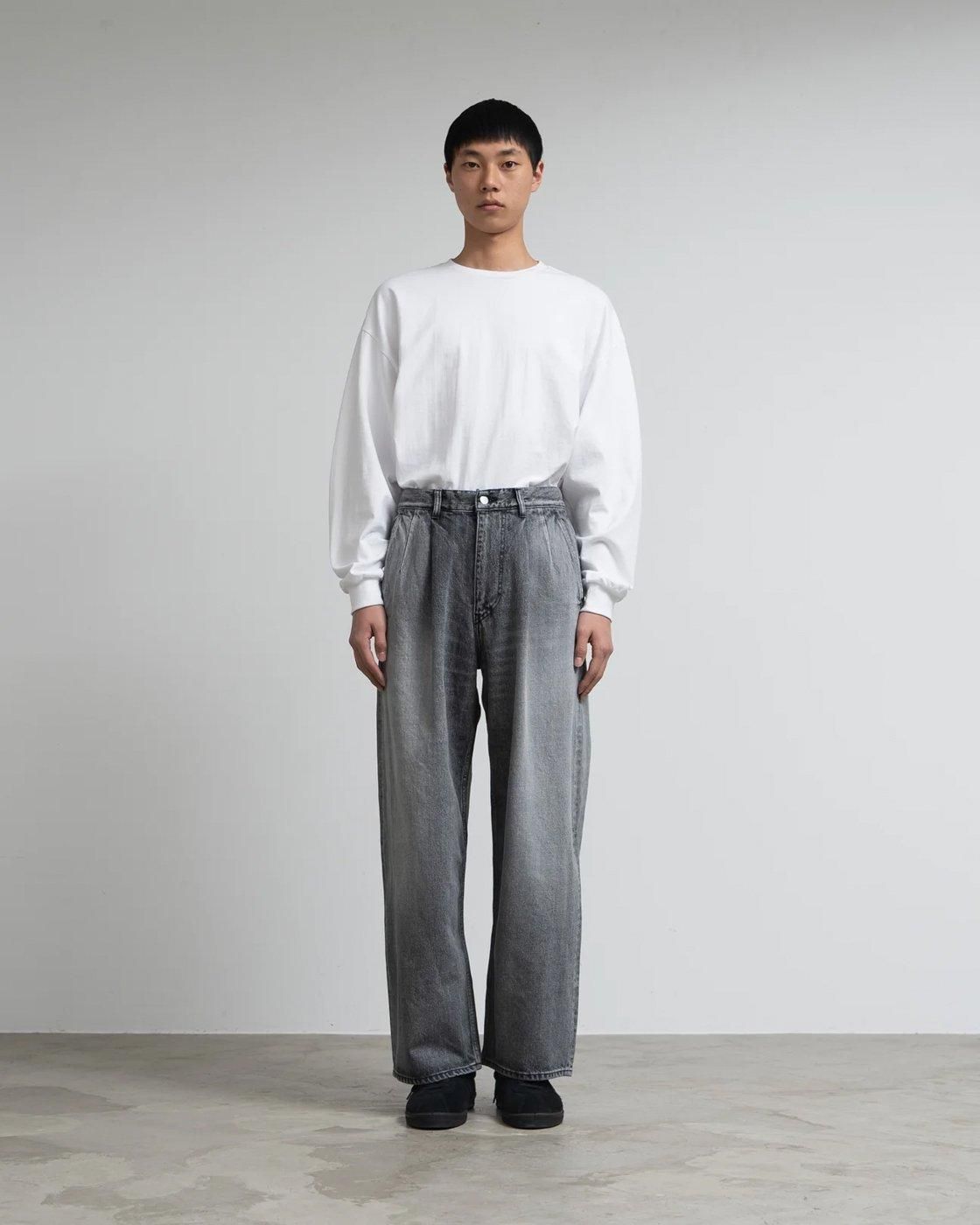 Graphpaper * Selvage Denim Two Tuck Pants LIGHT FADE(2色展開