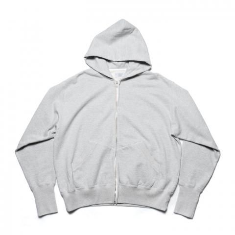 Unlikely * U25S-13-0002 Unlikely Simple Sweat ZIP Up Hoodie * Gray