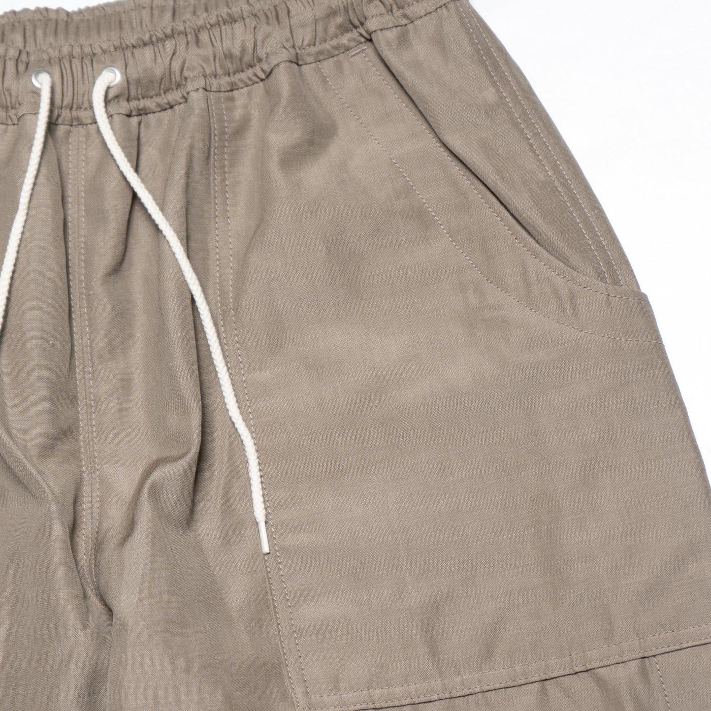 COMME des GARCONS HOMME * HO-P009 Wool Ramie Poplin Ventilation Pants * Graybeige