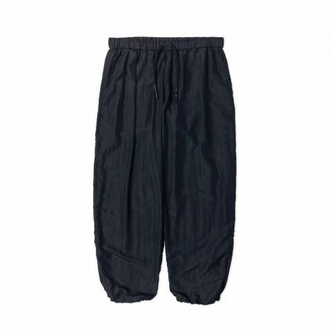 UNTRACE * _141 Water Repellent Recycle Nylon Grosgrain Tuck Easy Tapered Pans(2Ÿ)