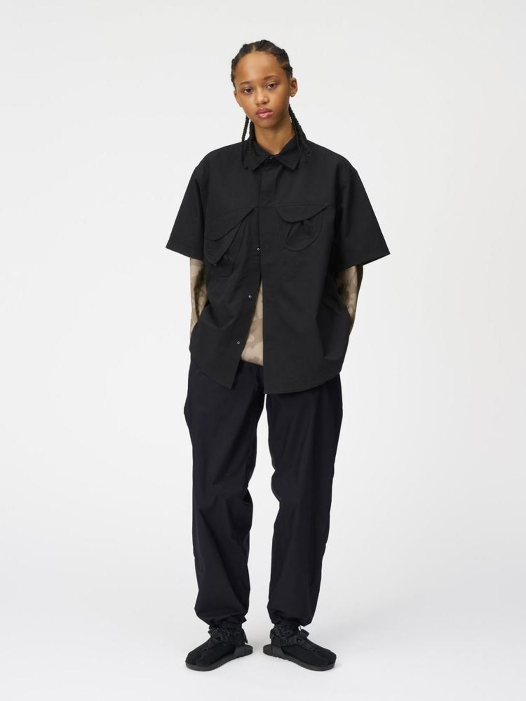 Goldwin0 * GZ55103 S/S ASYMMETRY CAMP SHIRT(2Ÿ)