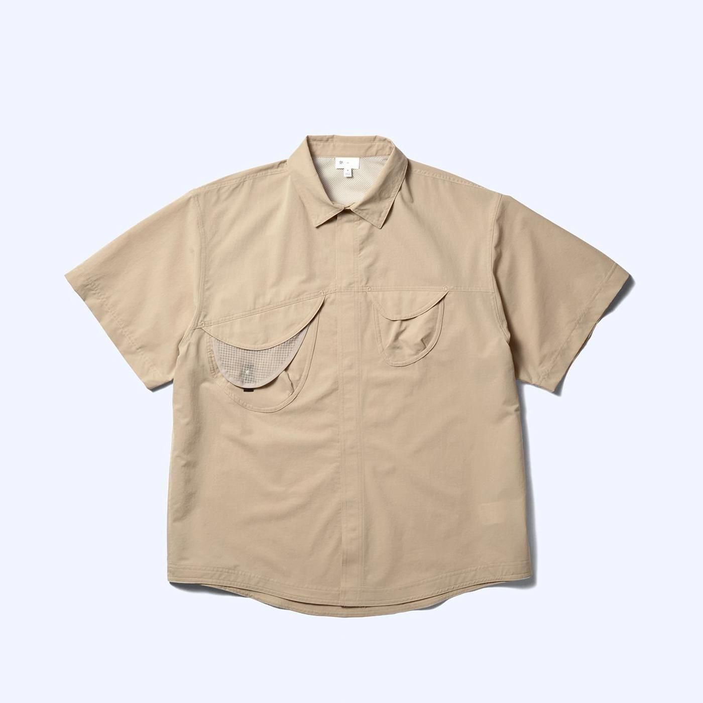 Goldwin0 * GZ55103 S/S ASYMMETRY CAMP SHIRT(2Ÿ)