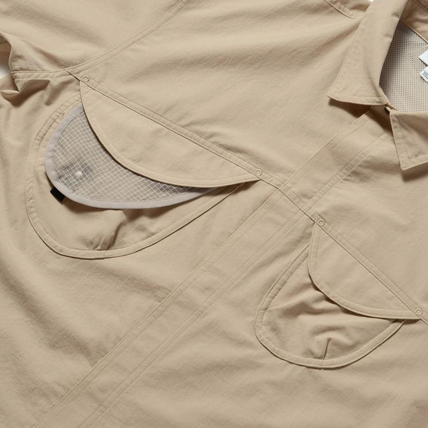 Goldwin0 * GZ55103 S/S ASYMMETRY CAMP SHIRT(2Ÿ)