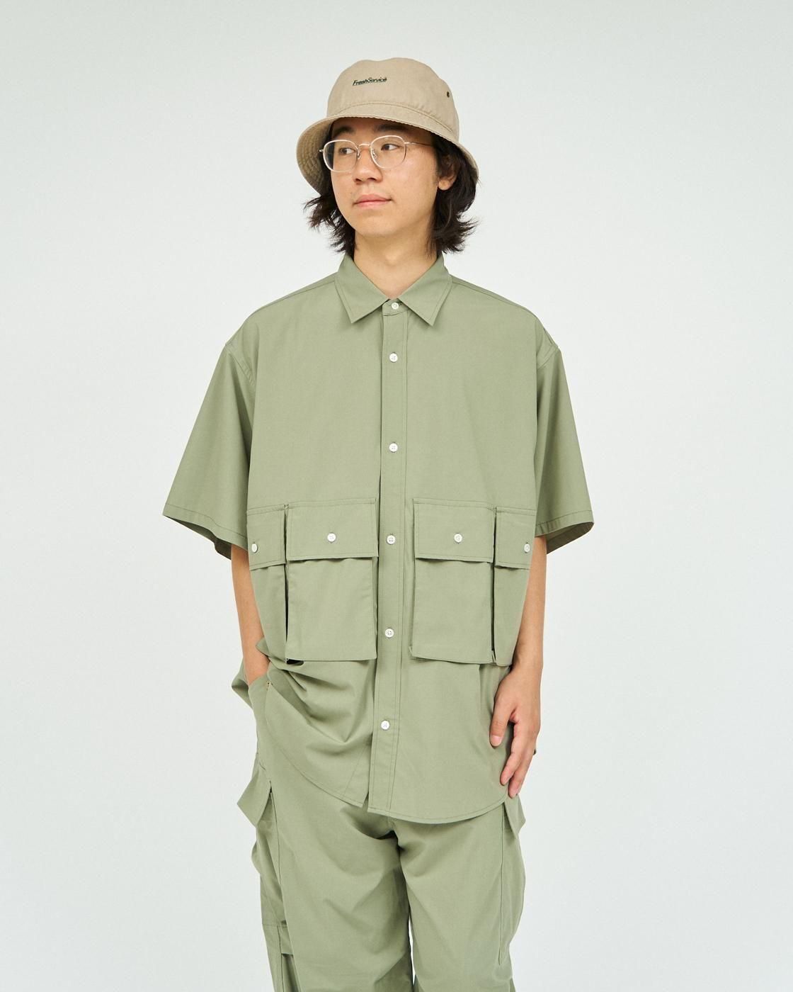 FreshService * MICRO TYPEWRITER FLAP POCKET S/S SHIRT(3色