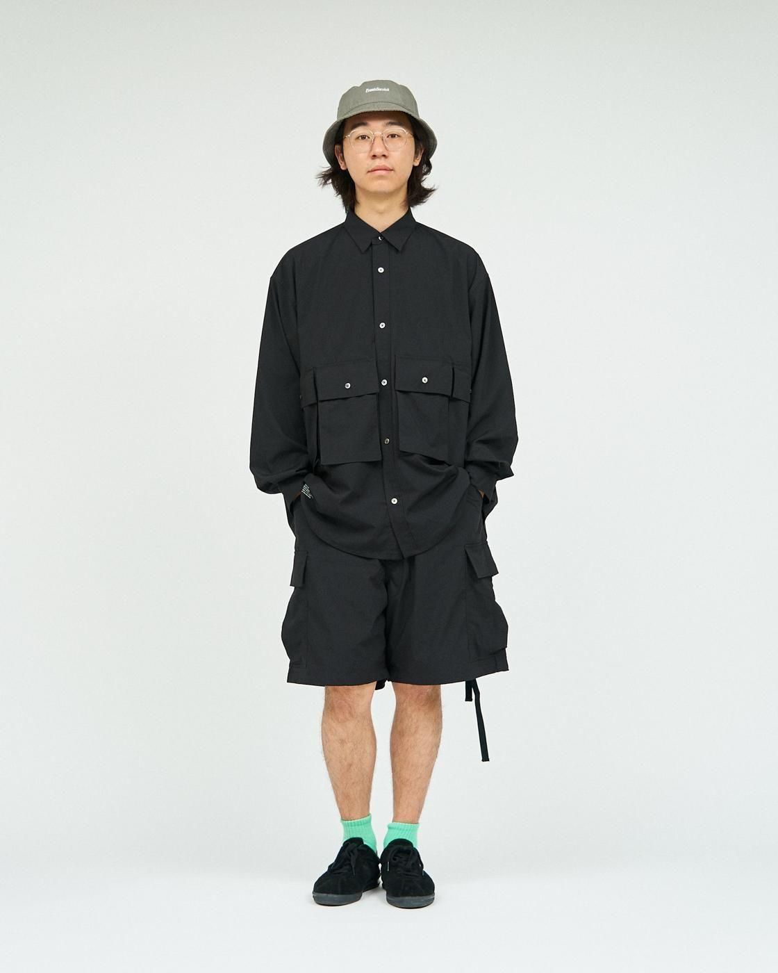 FreshService * MICRO TYPEWRITER FLAP POCKET L/S SHIRT(3色
